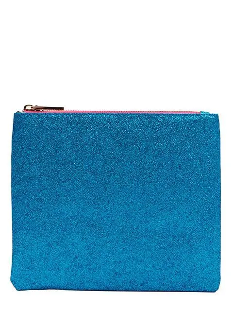 Aqua Bling Clutch Bag