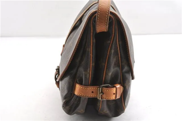 Authentic Louis Vuitton Monogram Saumur 30 Shoulder Bag M42256 LV Junk 1195G