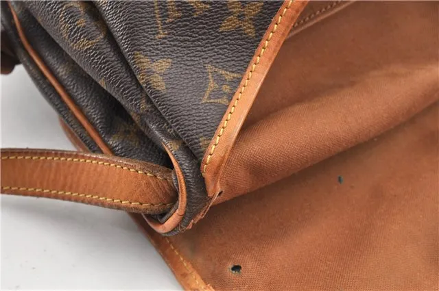 Authentic Louis Vuitton Monogram Saumur 30 Shoulder Bag M42256 LV Junk 1195G