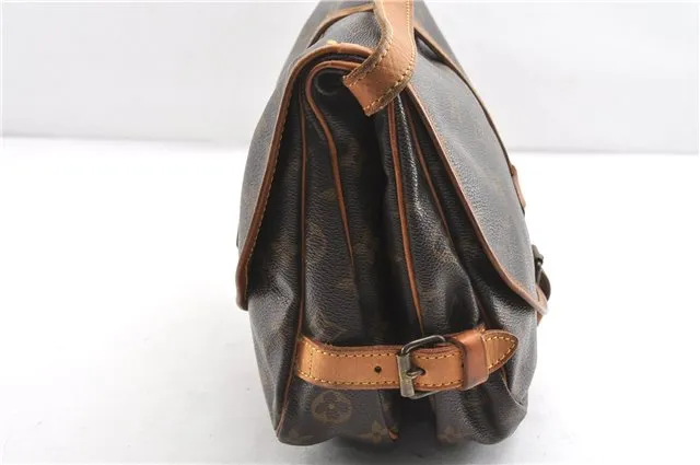 Authentic Louis Vuitton Monogram Saumur 30 Shoulder Bag M42256 LV Junk 1195G