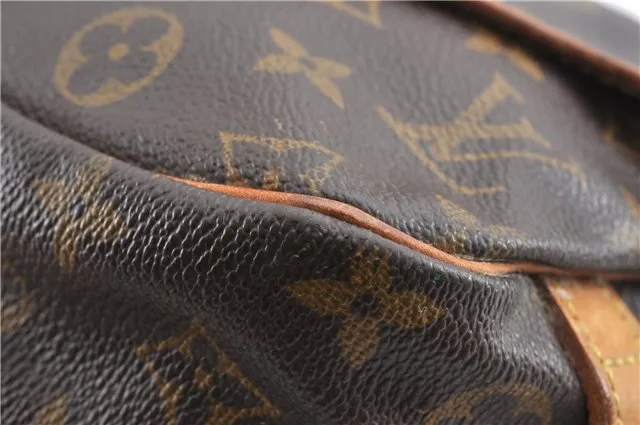 Authentic Louis Vuitton Monogram Saumur 30 Shoulder Bag M42256 LV Junk 1195G