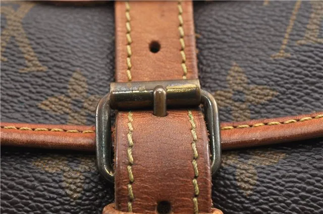 Authentic Louis Vuitton Monogram Saumur 30 Shoulder Bag M42256 LV Junk 1195G