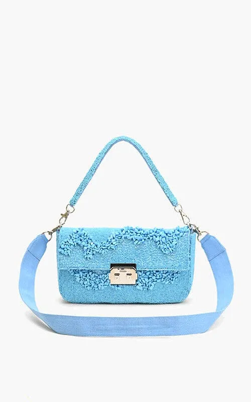 Azure Blue Skyline Shoulder Bag
