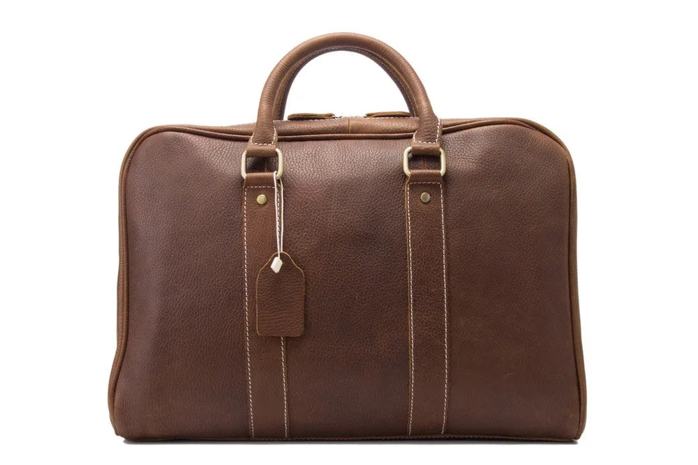 Black Genuine Leather Briefcase, Messenger Bag, Laptop Bag, Men's Handbag D007