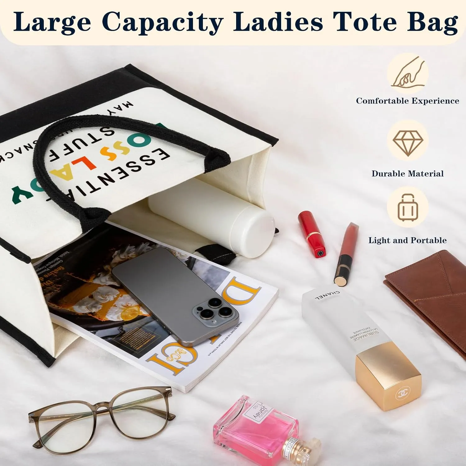 Boss Lady Gifts for Women, Boss Day Gifts for Leader Manager Boss Friend, Christmas Gift for Boss Lady, Best Boss Gifts for Boss Lady, Boss Birthday Gifts for Women, Cool Gifts for Boss Lady Tote Bag