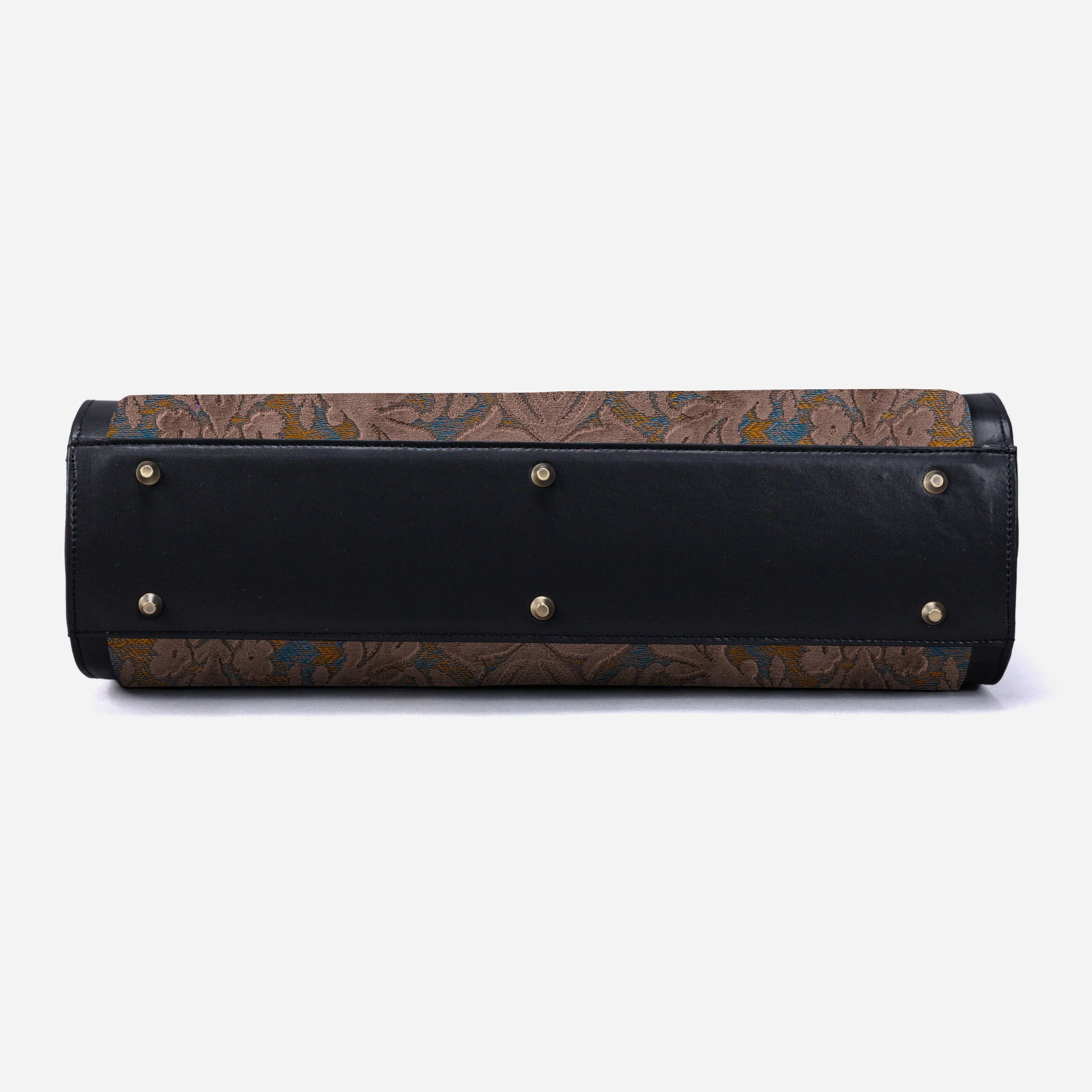 Burnout Velvet Camel Business Tote