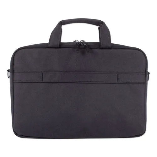 Cadence 2 Section Briefcase, Fits Devices Up To 15.6", Polyester, 4.5 X 4.5 X 16, Charcoal