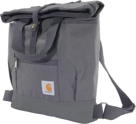 Carhartt Convertible, Durable Tote Bag with Adjustable Backpack Straps and Laptop Sleeve, Gray, One Size
