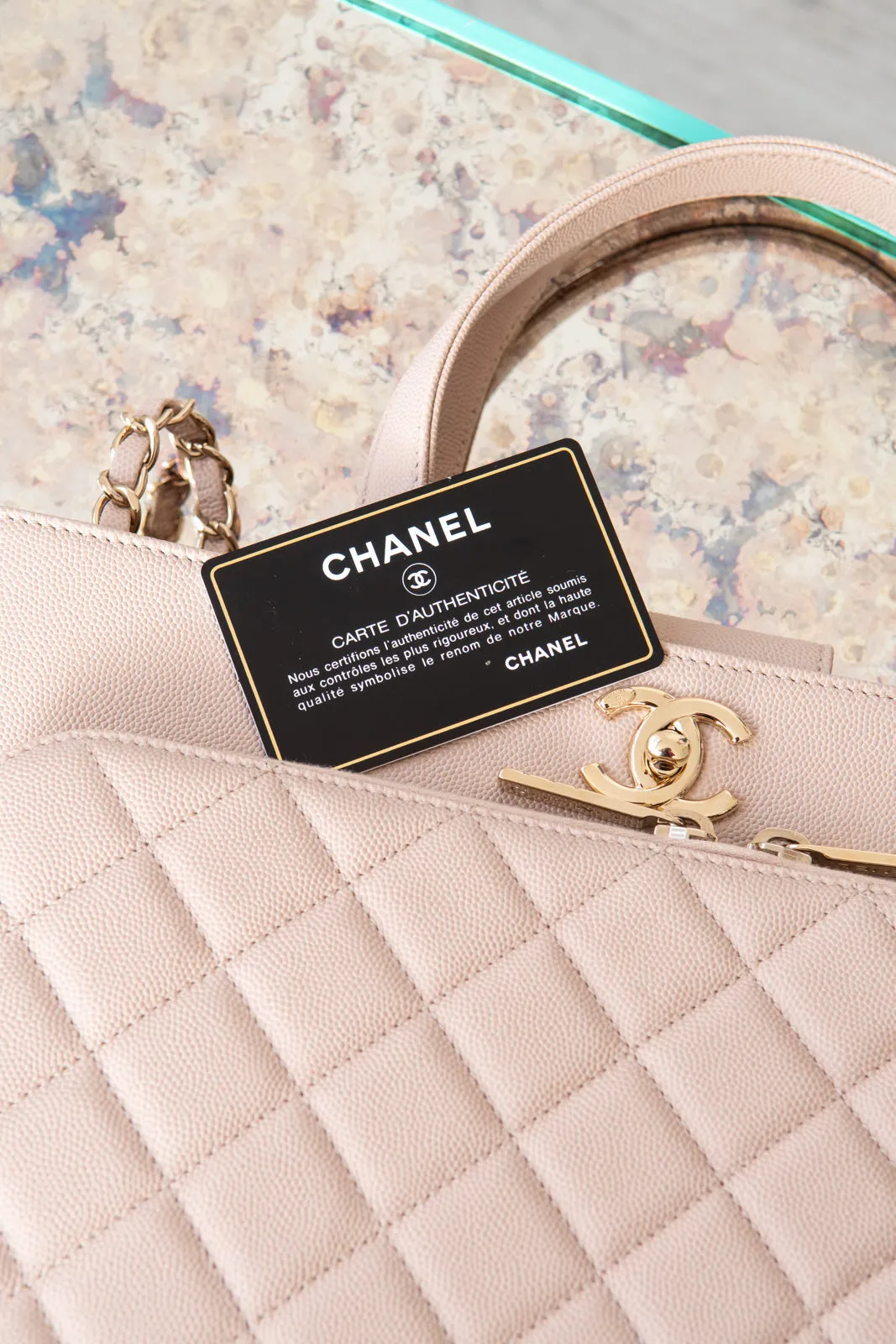 Chanel Beige  Large Business Affinity Tote Bag