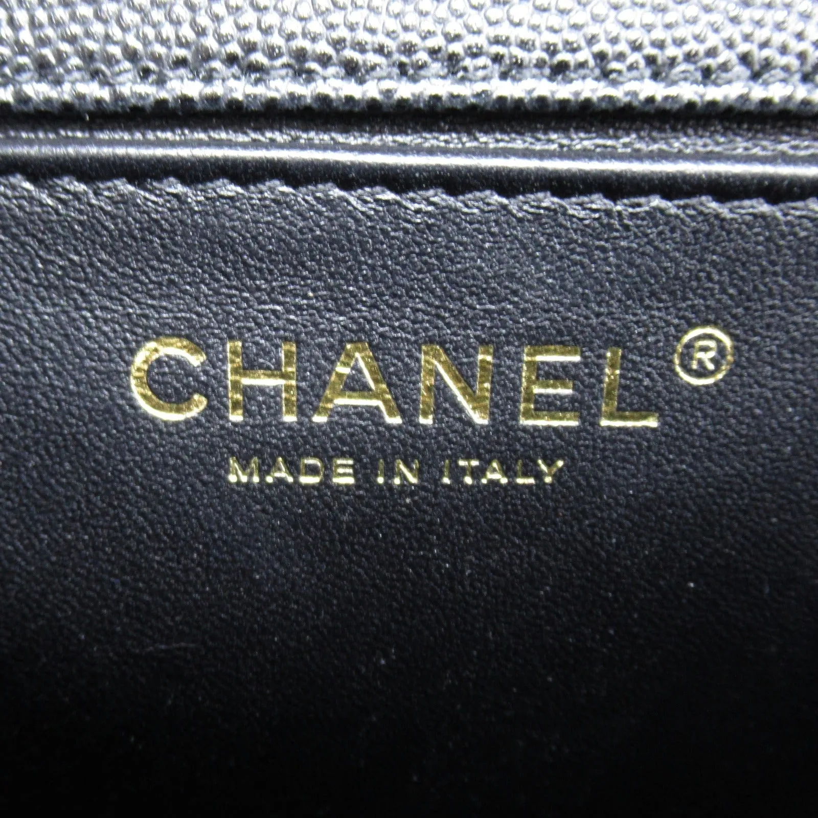 Chanel Boy Caviar Chain Shoulder Bag Black