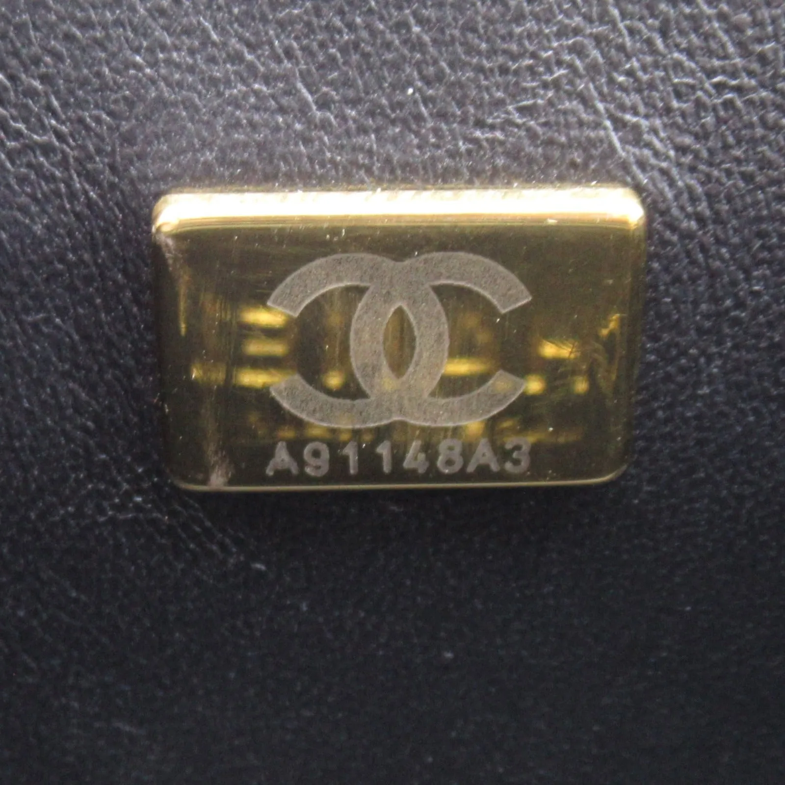 Chanel Boy Caviar Chain Shoulder Bag Black