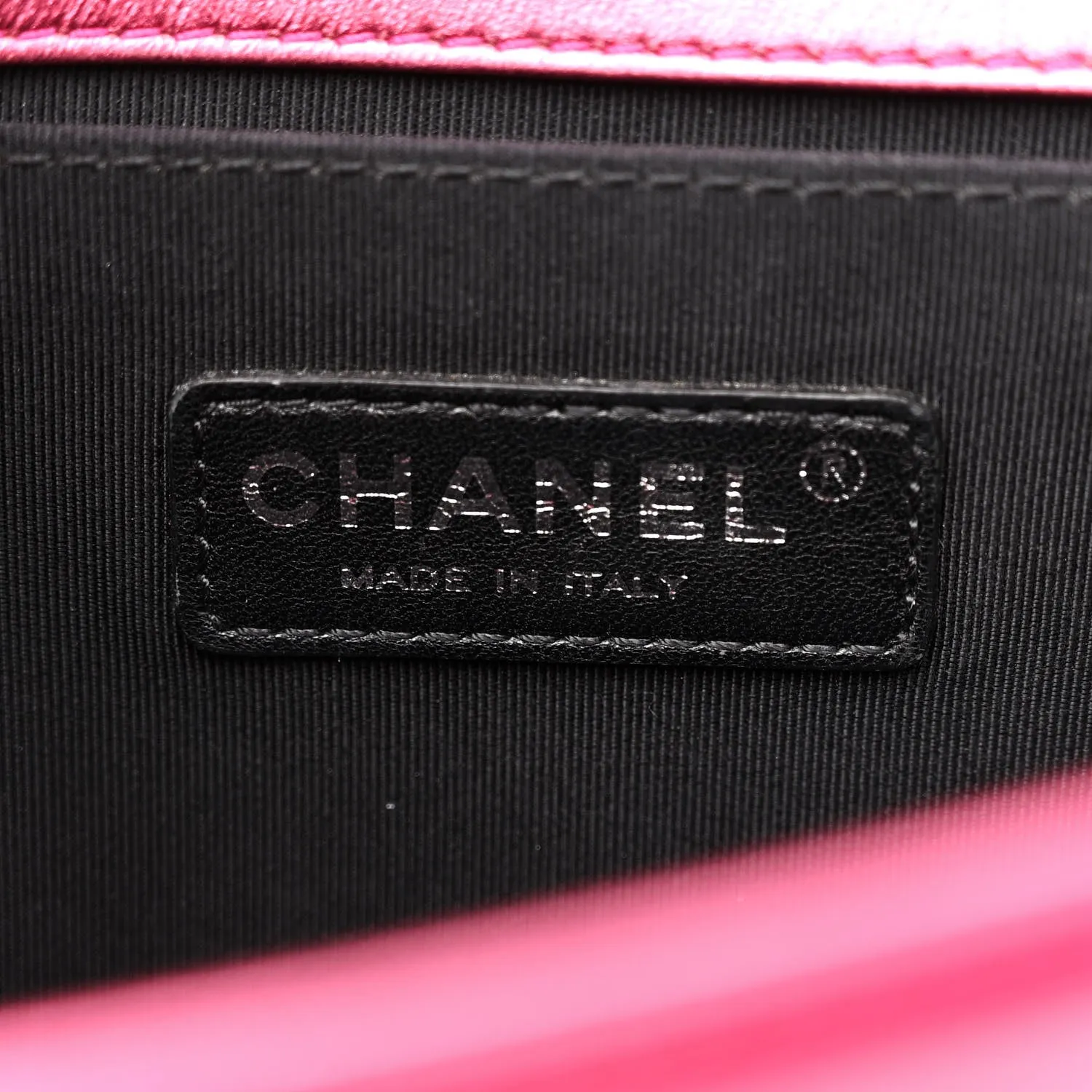 Chanel Metallic Patent Calfskin Quilted