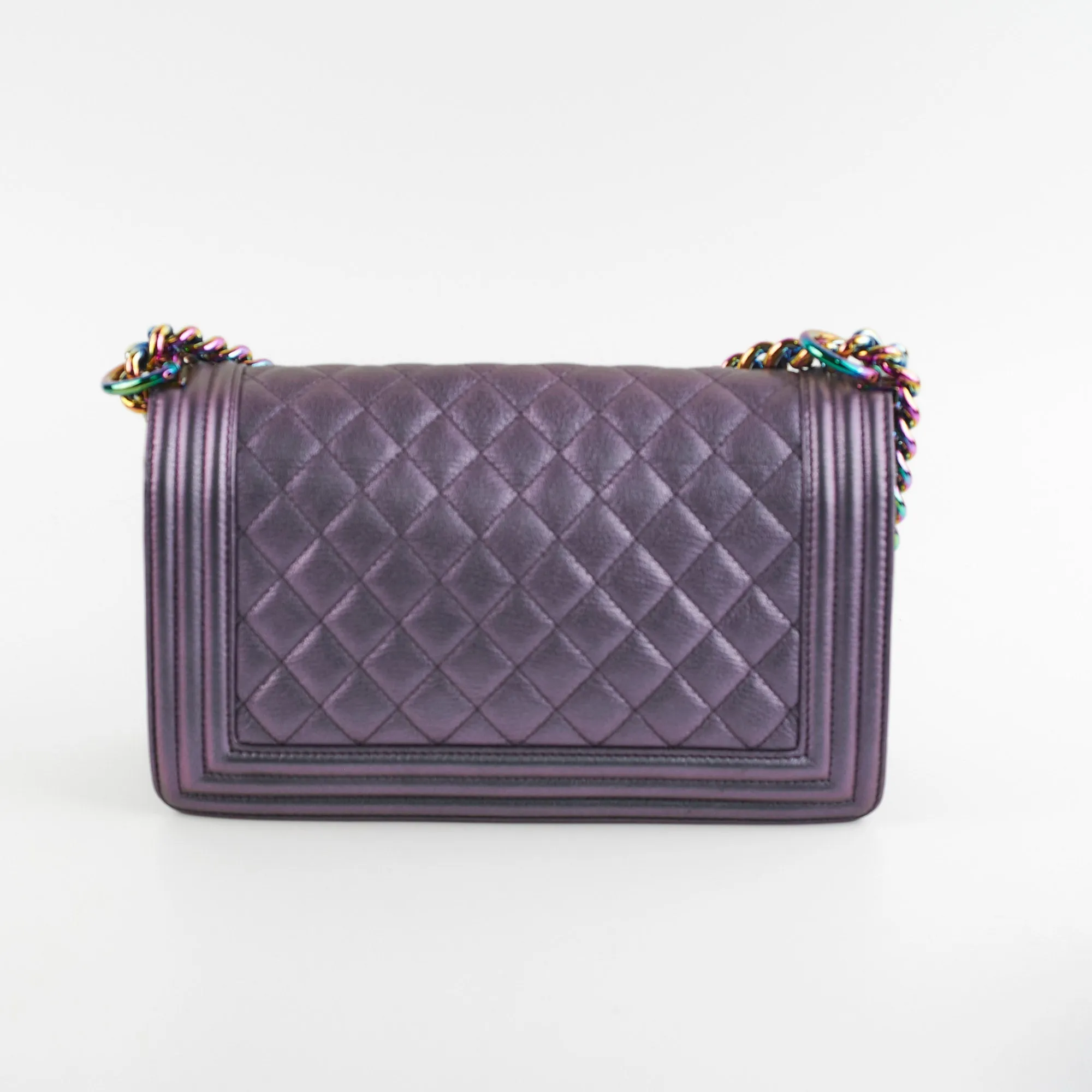Chanel Old Medium Boy Iridescent Boy Bag