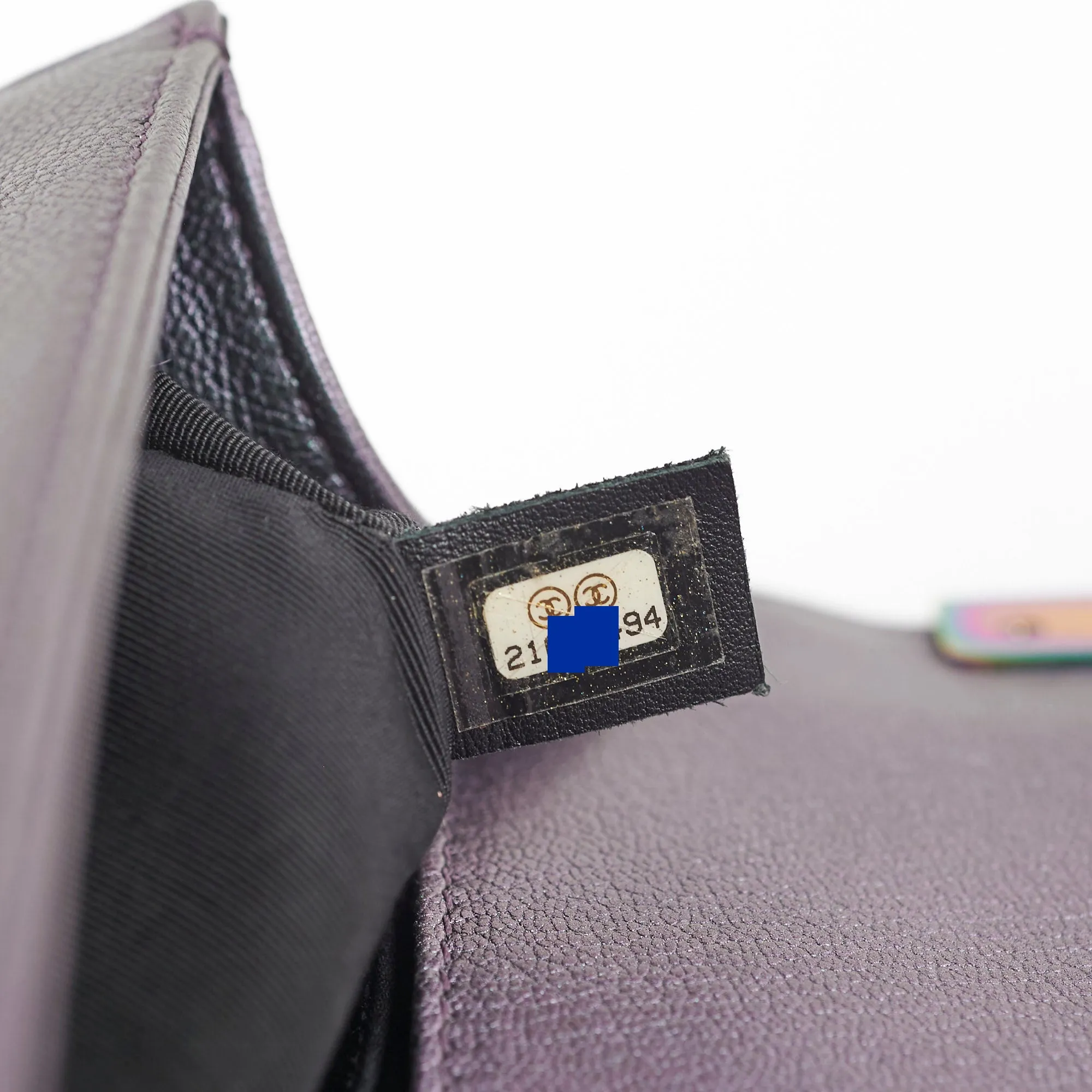 Chanel Old Medium Boy Iridescent Boy Bag