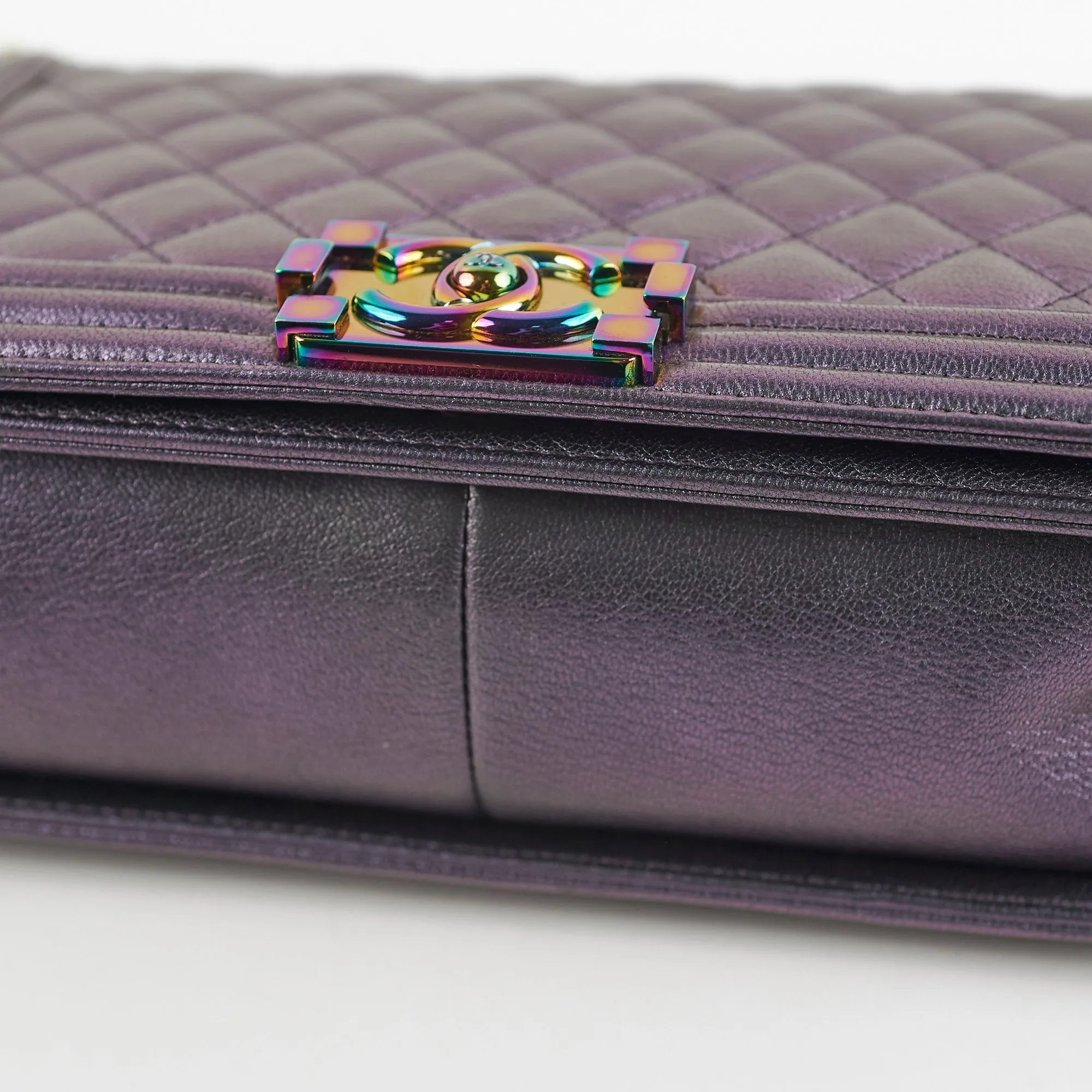 Chanel Old Medium Boy Iridescent Boy Bag