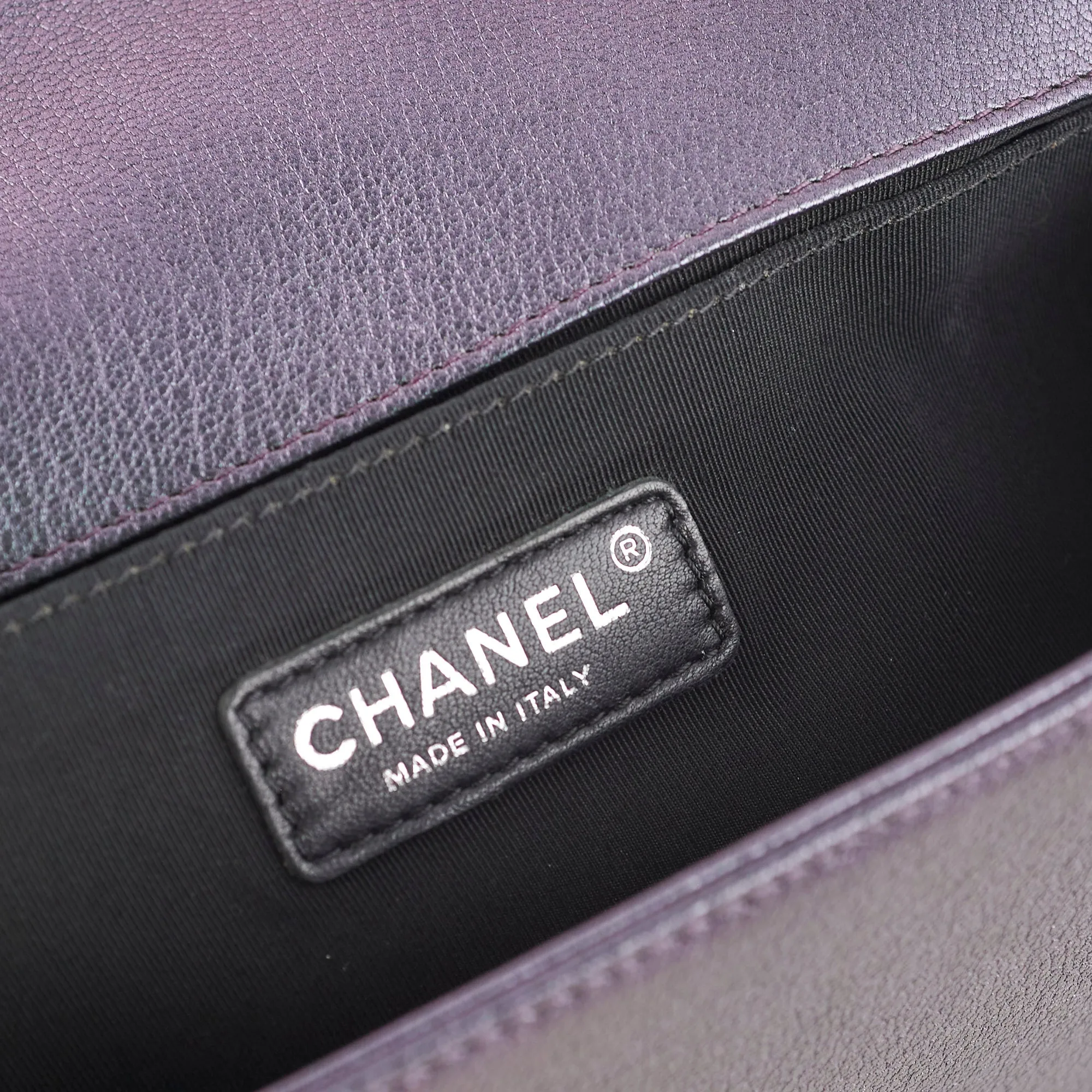 Chanel Old Medium Boy Iridescent Boy Bag