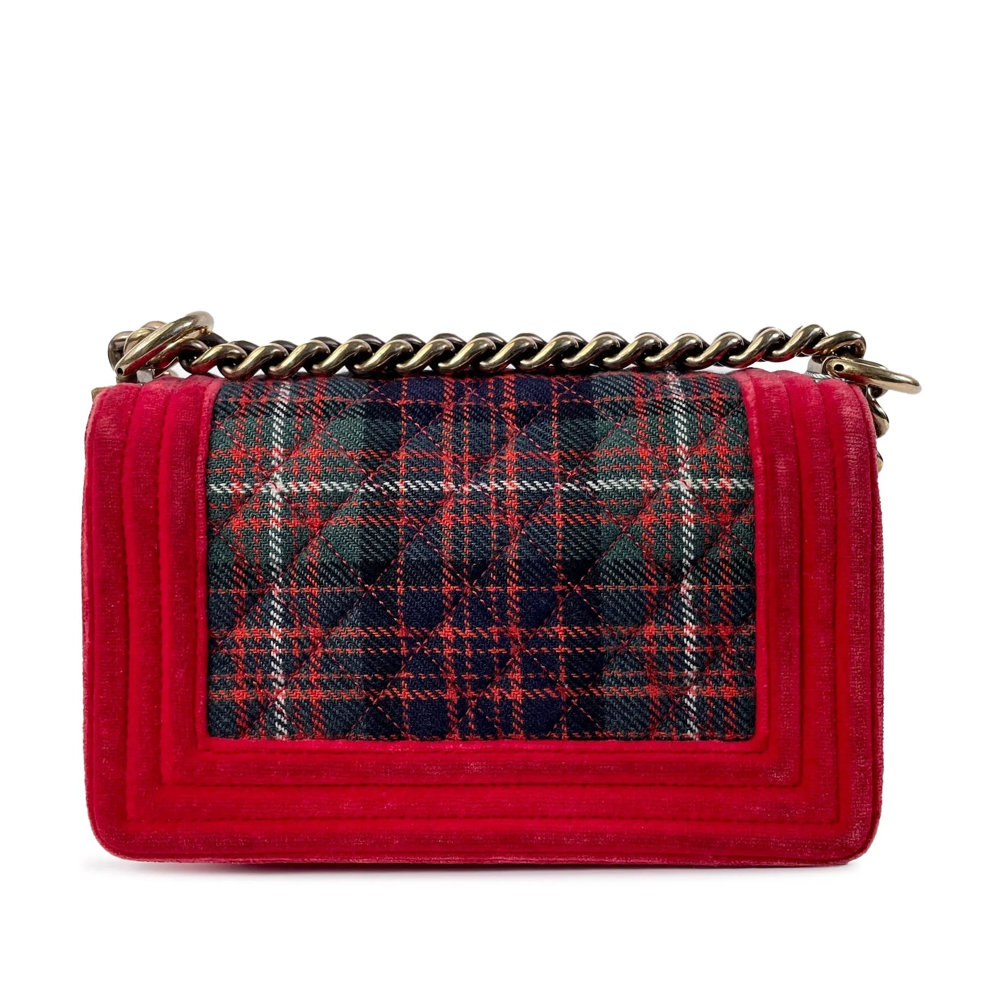 CHANEL Small Velvet Boy Crossbody Bag