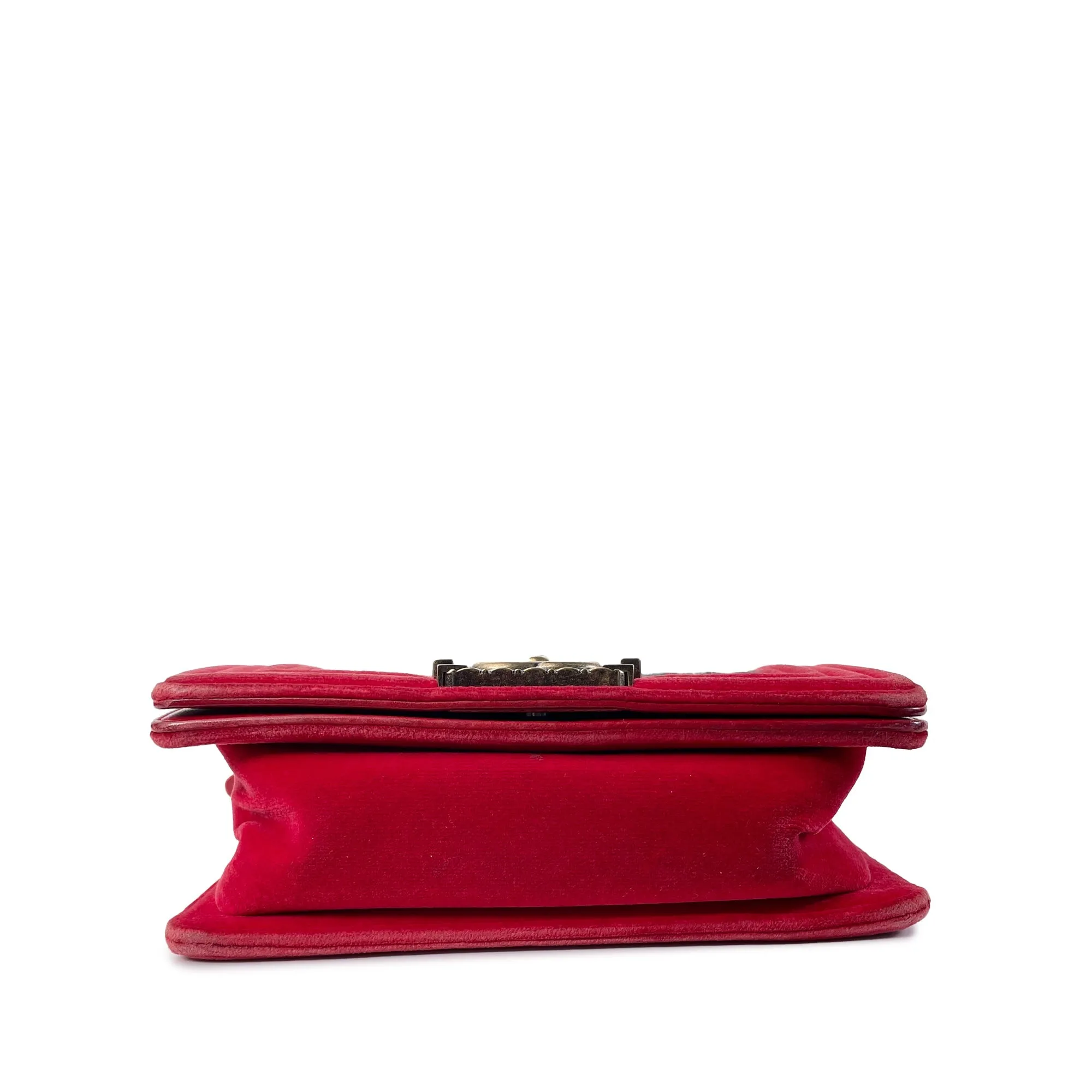 CHANEL Small Velvet Boy Crossbody Bag