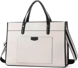 CLUCI Laptop Tote Bag for women 15.6 inch Computer Briefcase Leather Work Shoulder Bags Handbag for Office,School,Travel
