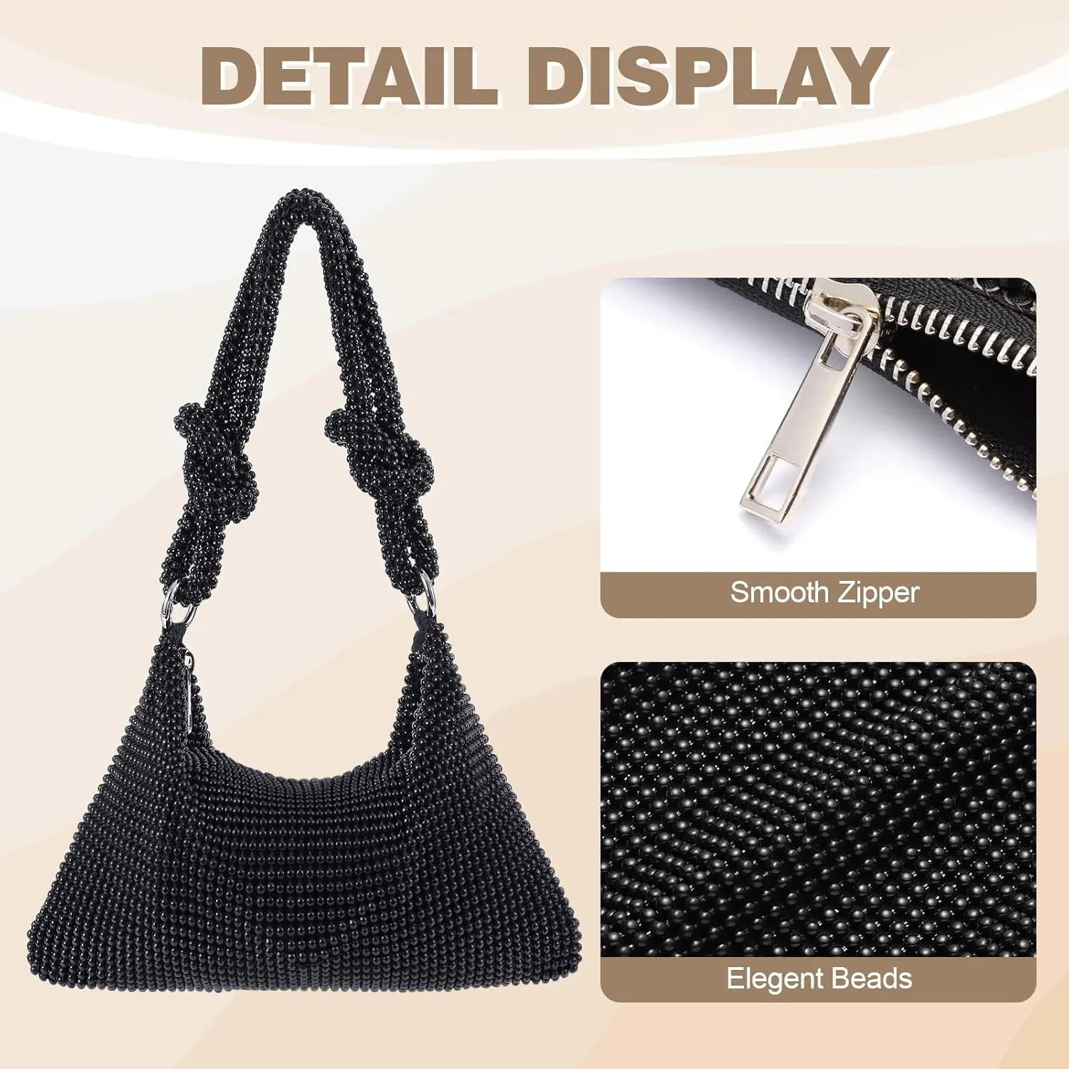 Clutch Purse for Women,Sparkly Rhinestone Evening Bag Wedding & Party Accessories,Handbag Fits Phone,Wallet & Lipstick