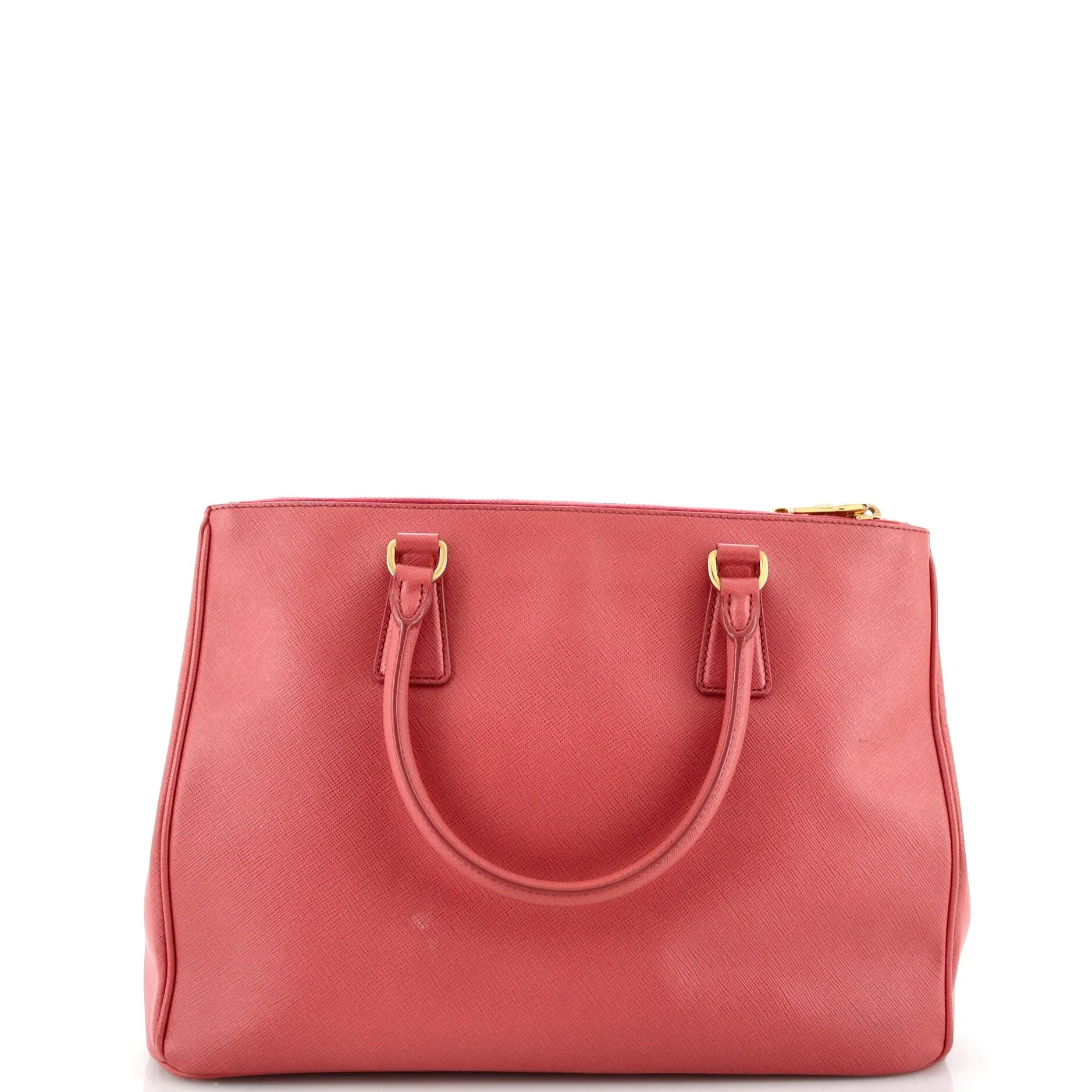 Double Zip Lux Tote Saffiano Leather Large