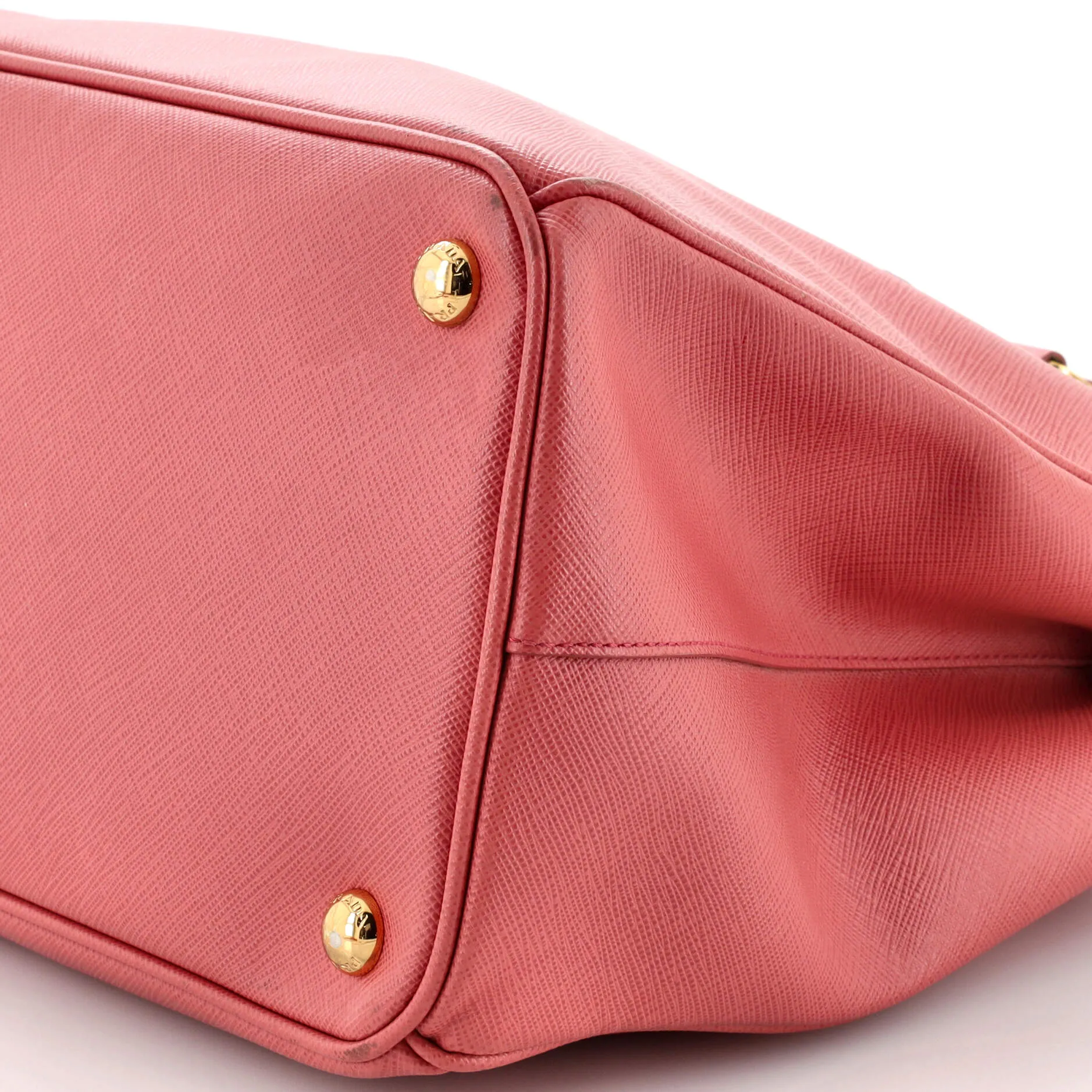 Double Zip Lux Tote Saffiano Leather Large
