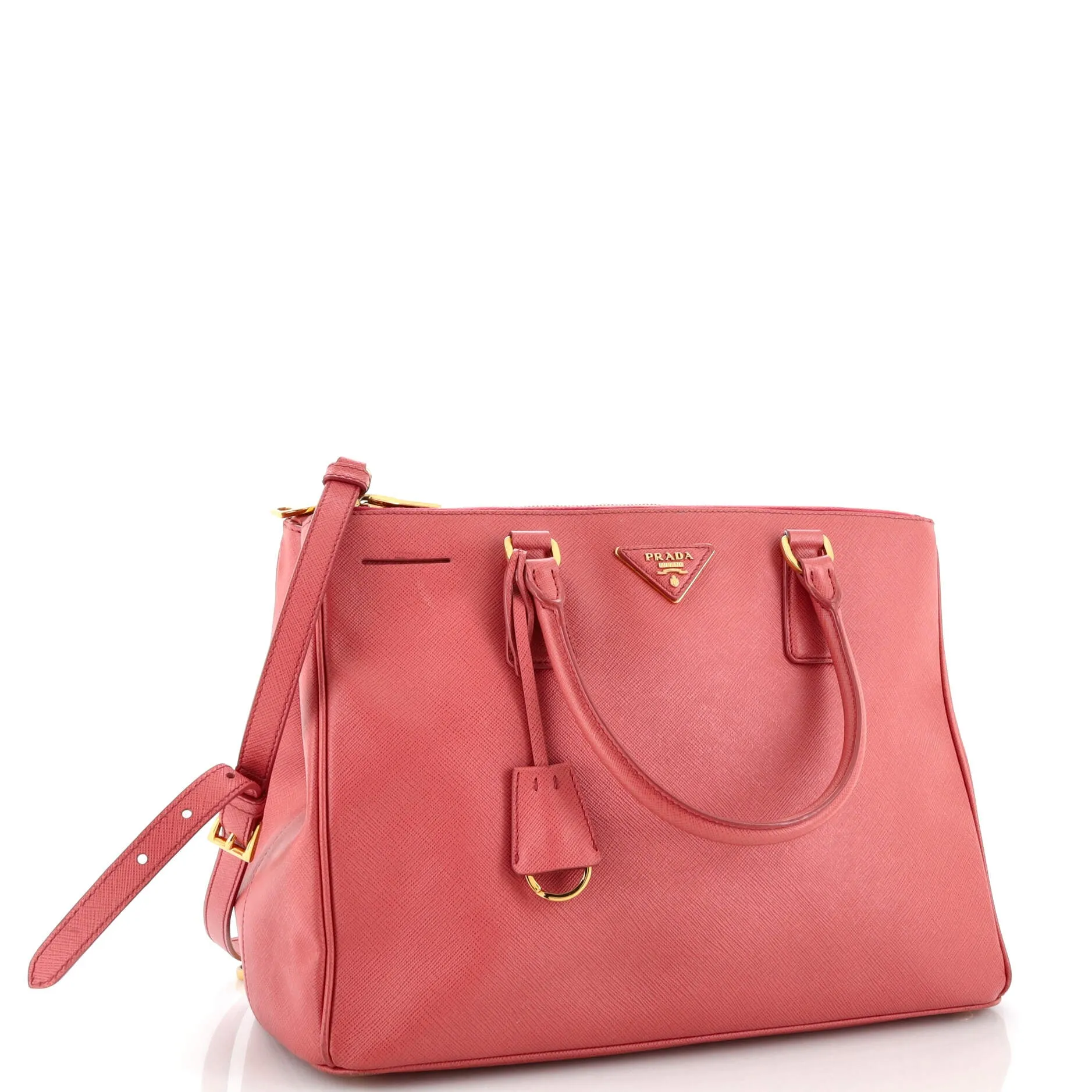 Double Zip Lux Tote Saffiano Leather Large