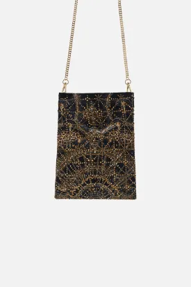 EMBELLISHED MINI TOTE MASKED AT MOONLIGHT