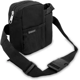 Everest Sports Bottle Waist Pack, Black, One Size