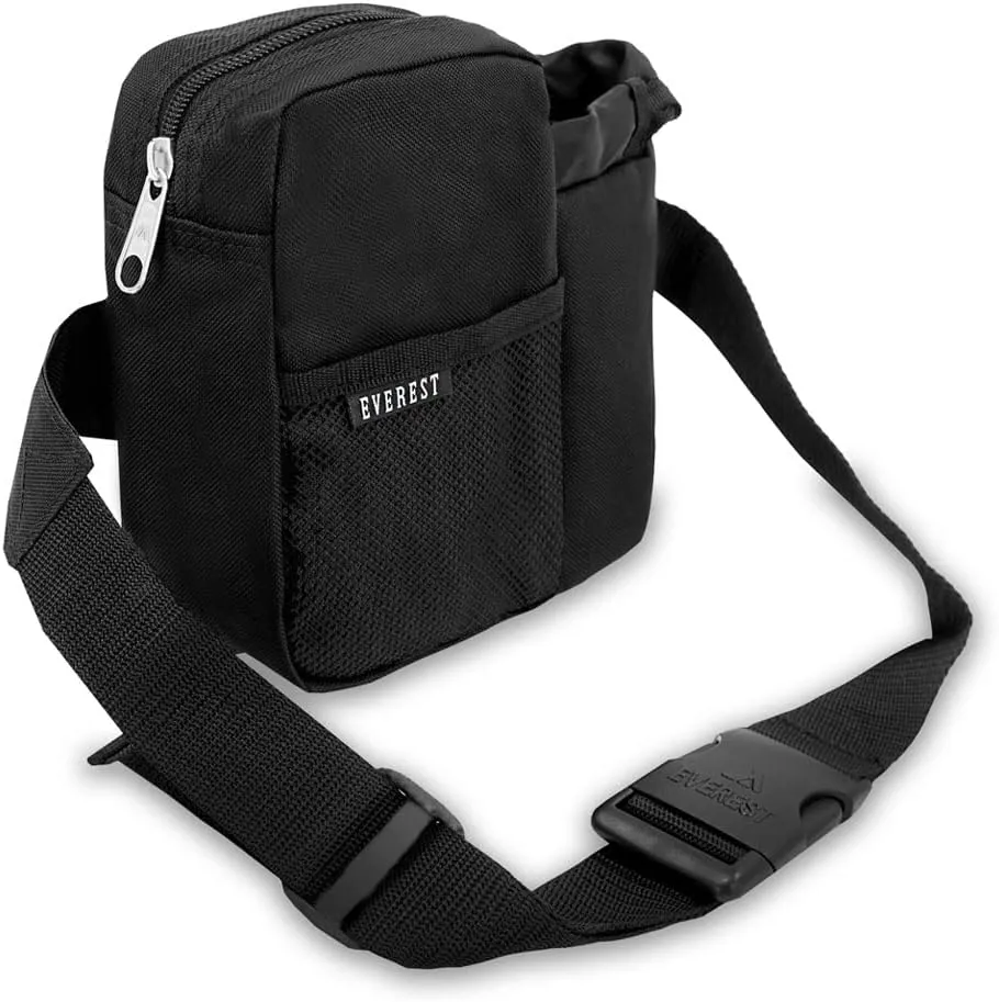 Everest Sports Bottle Waist Pack, Black, One Size