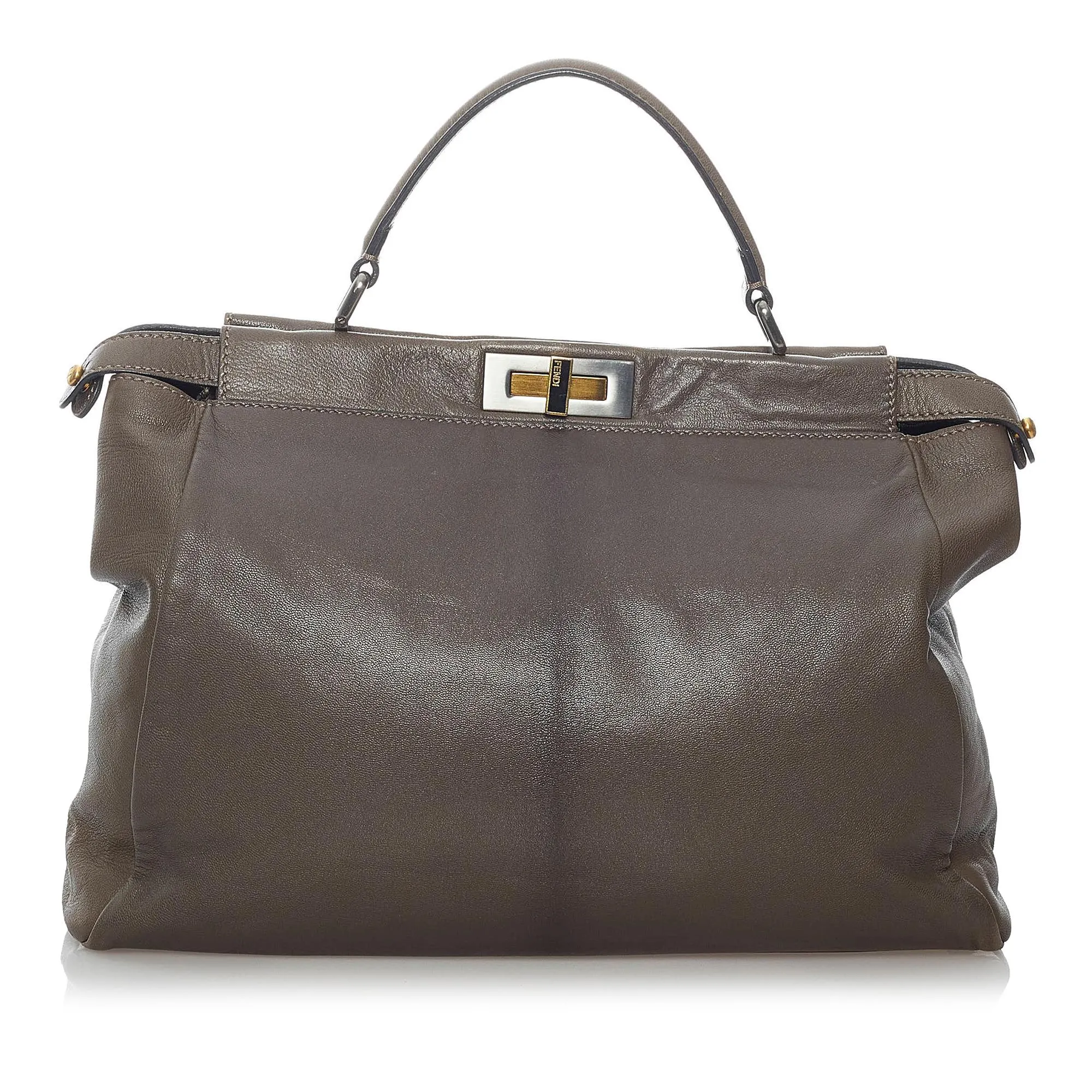 Fendi Peekaboo Leather Satchel (SHG-30047)