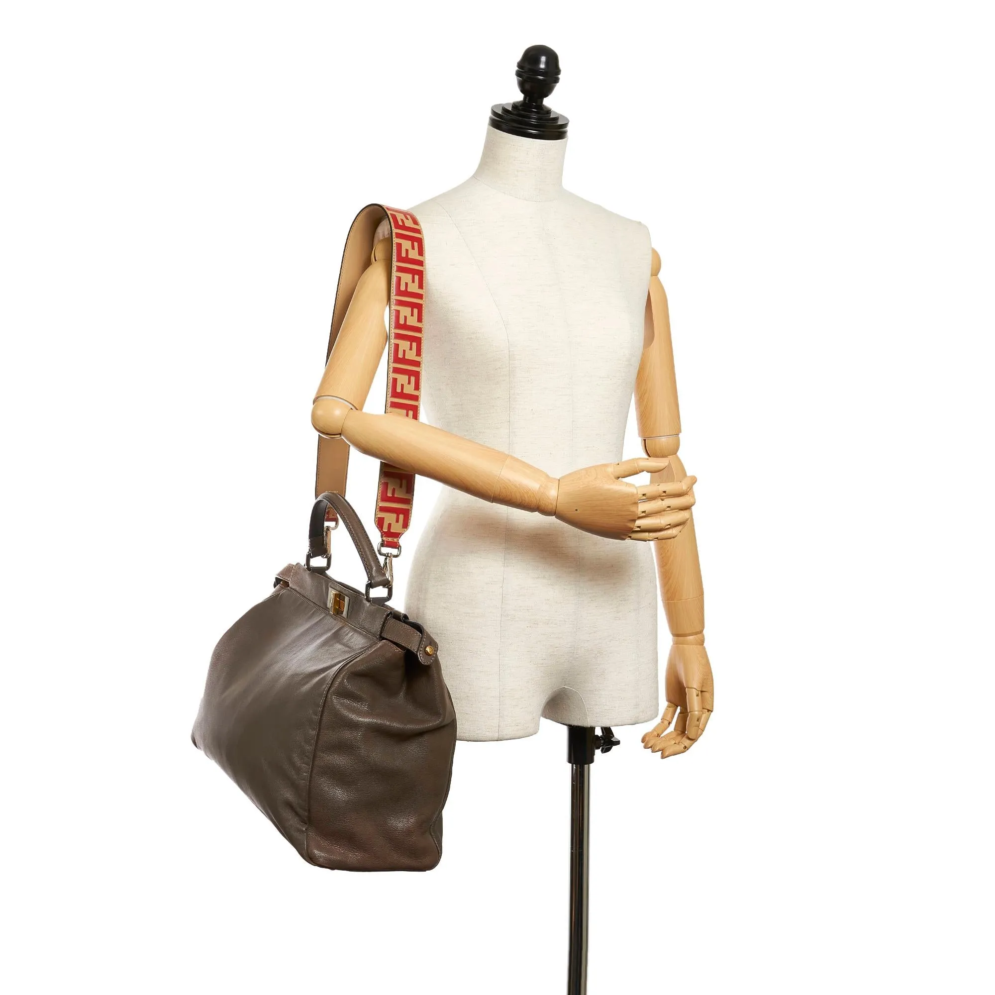 Fendi Peekaboo Leather Satchel (SHG-30047)
