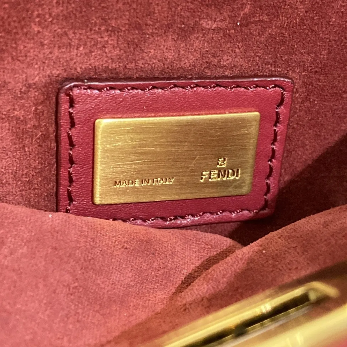 Fendi Red Peekaboo Small Bag