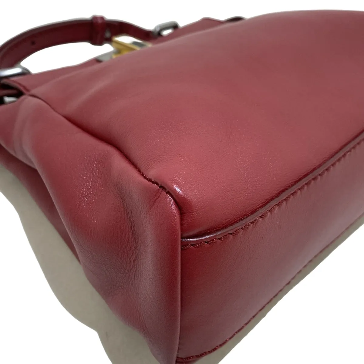 Fendi Red Peekaboo Small Bag