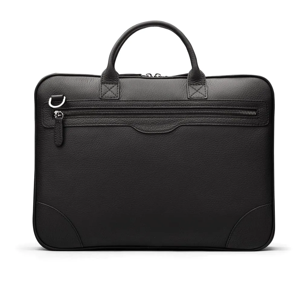 Fitzrovia Leather 16" Laptop Bag - Black