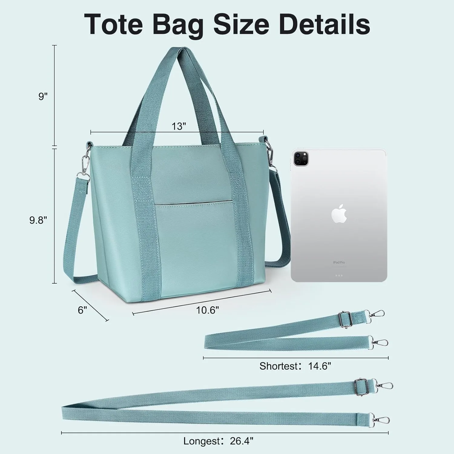 Geestock Small Tote Bag for Women with Zipper, Cute Casual Tote Purse Bag, Waterproof Top Handle Shoulder Crossbody Handbag