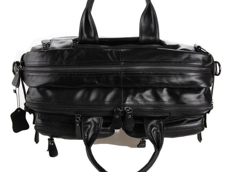 Genuine Leather Large Business Handheld Bag