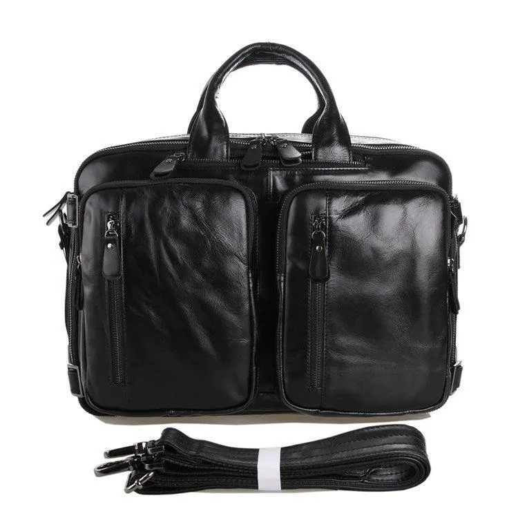 Genuine Leather Large Business Handheld Bag