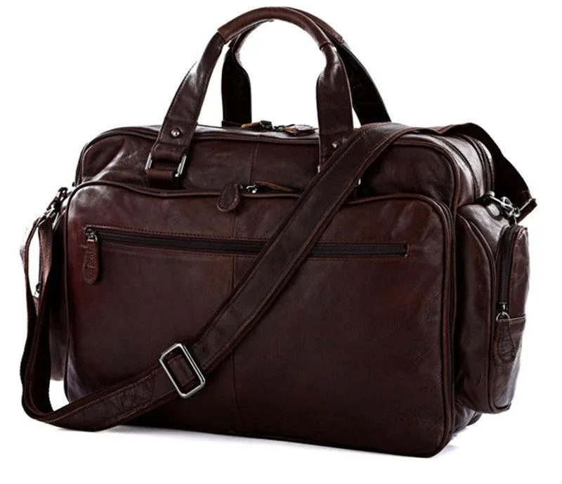 Genuine Leather Large Business Handheld Bag