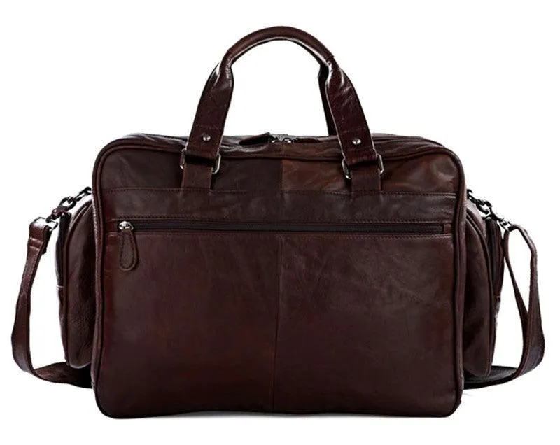Genuine Leather Large Business Handheld Bag