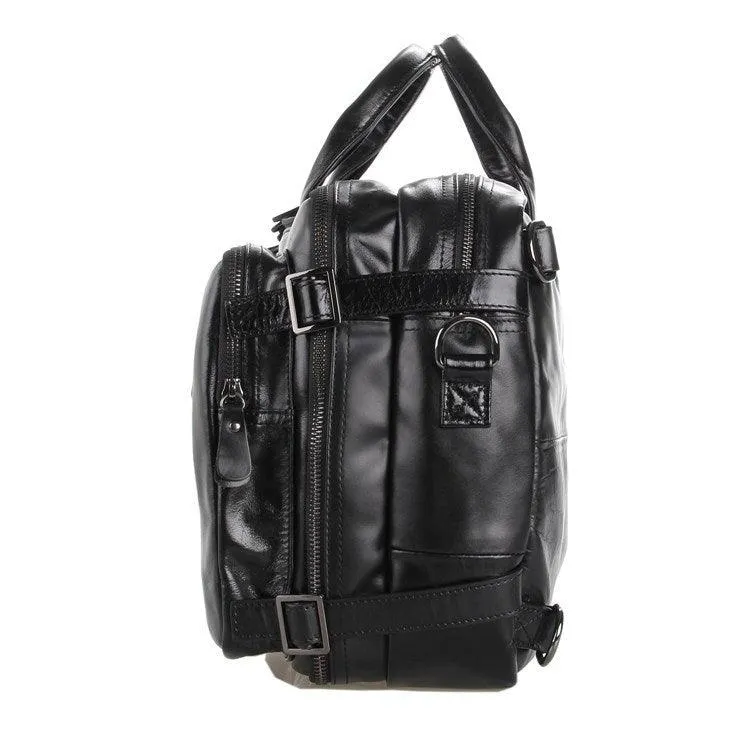 Genuine Leather Large Business Handheld Bag