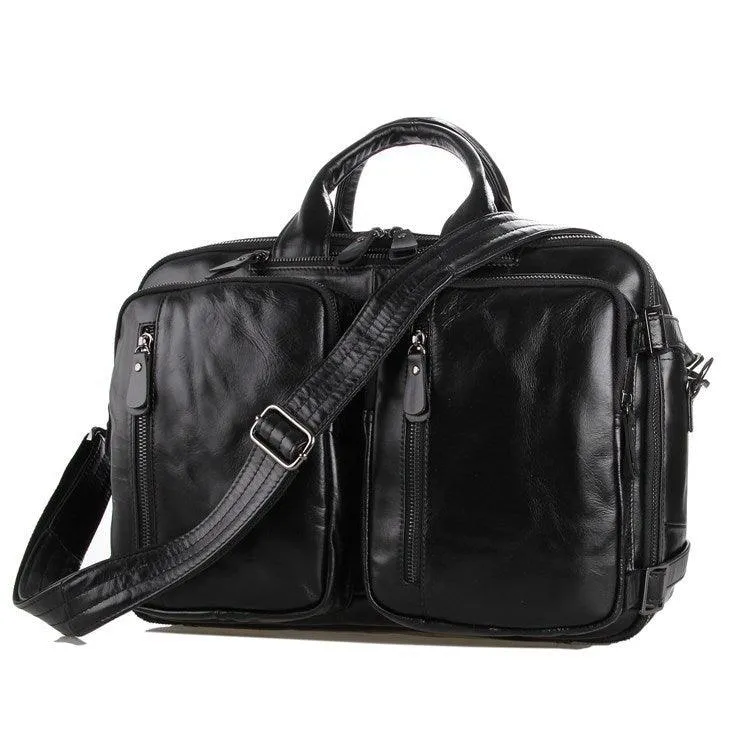 Genuine Leather Large Business Handheld Bag
