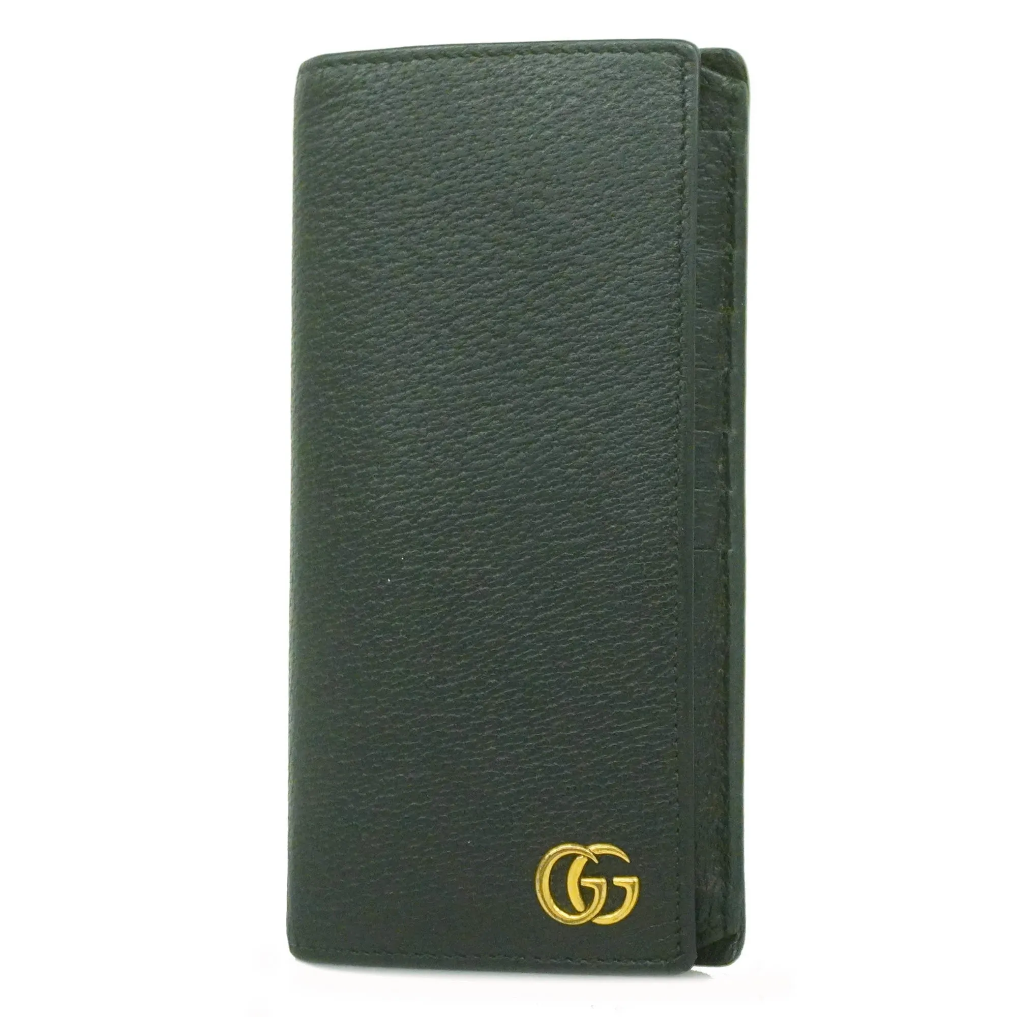 GUCCI  GG Marmont 428740 Women's Leather Long Wallet [bi-fold] Black