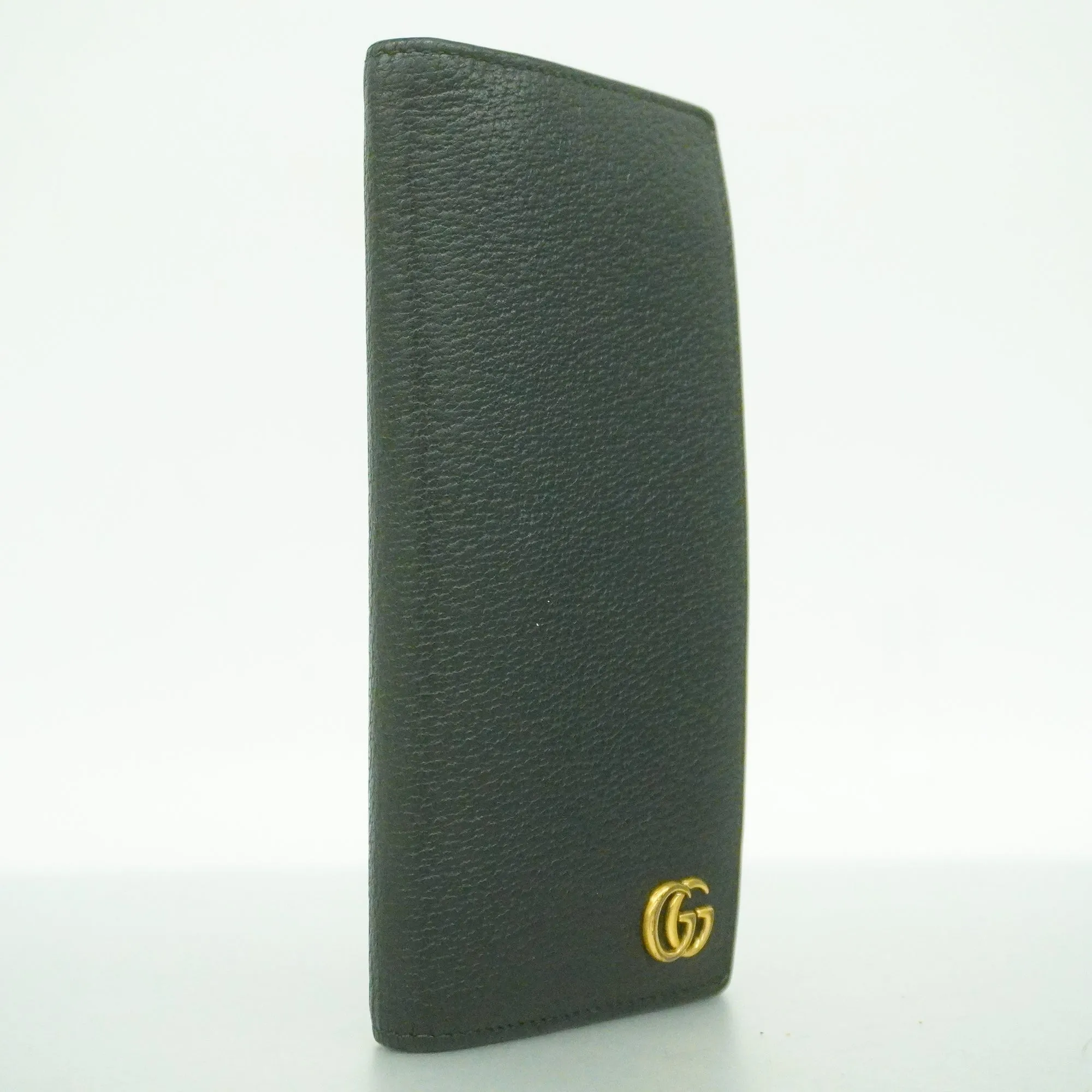 GUCCI  GG Marmont 428740 Women's Leather Long Wallet [bi-fold] Black