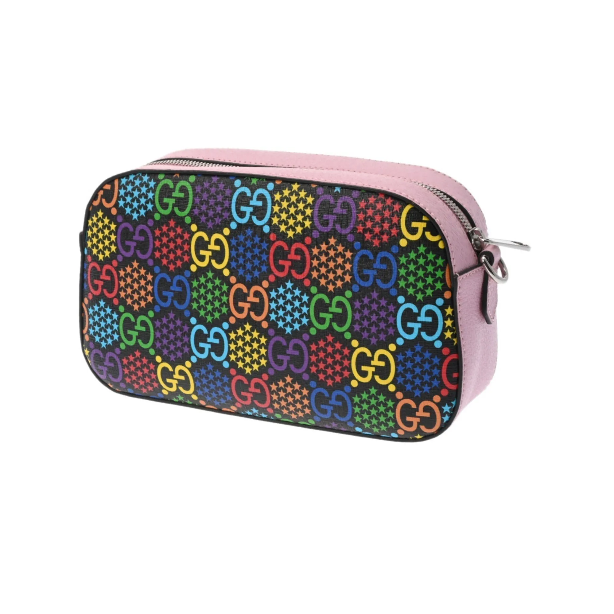 Gucci GG Psychedelic Pink/Multicolor 574886 Women's PVC Shoulder Bag