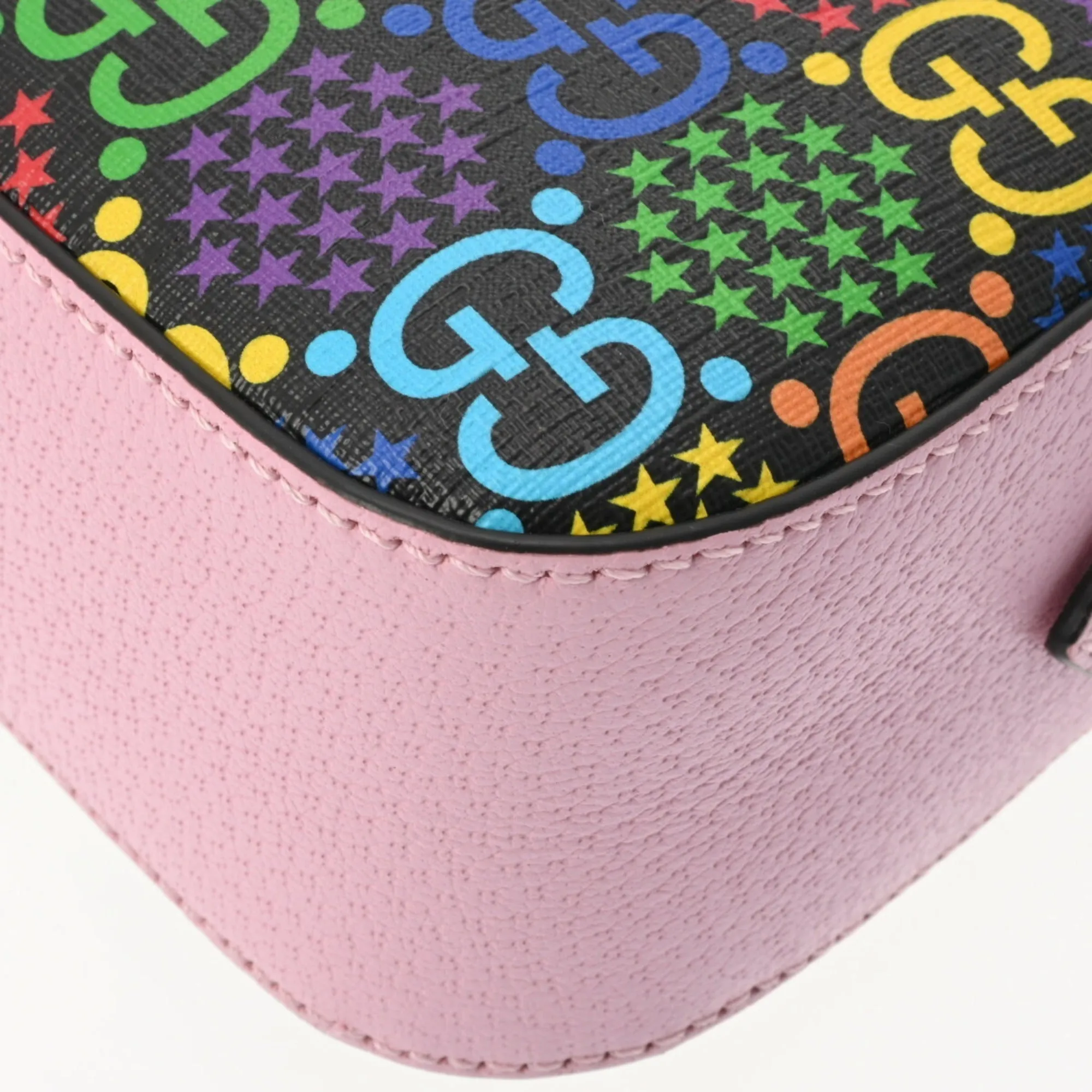 Gucci GG Psychedelic Pink/Multicolor 574886 Women's PVC Shoulder Bag