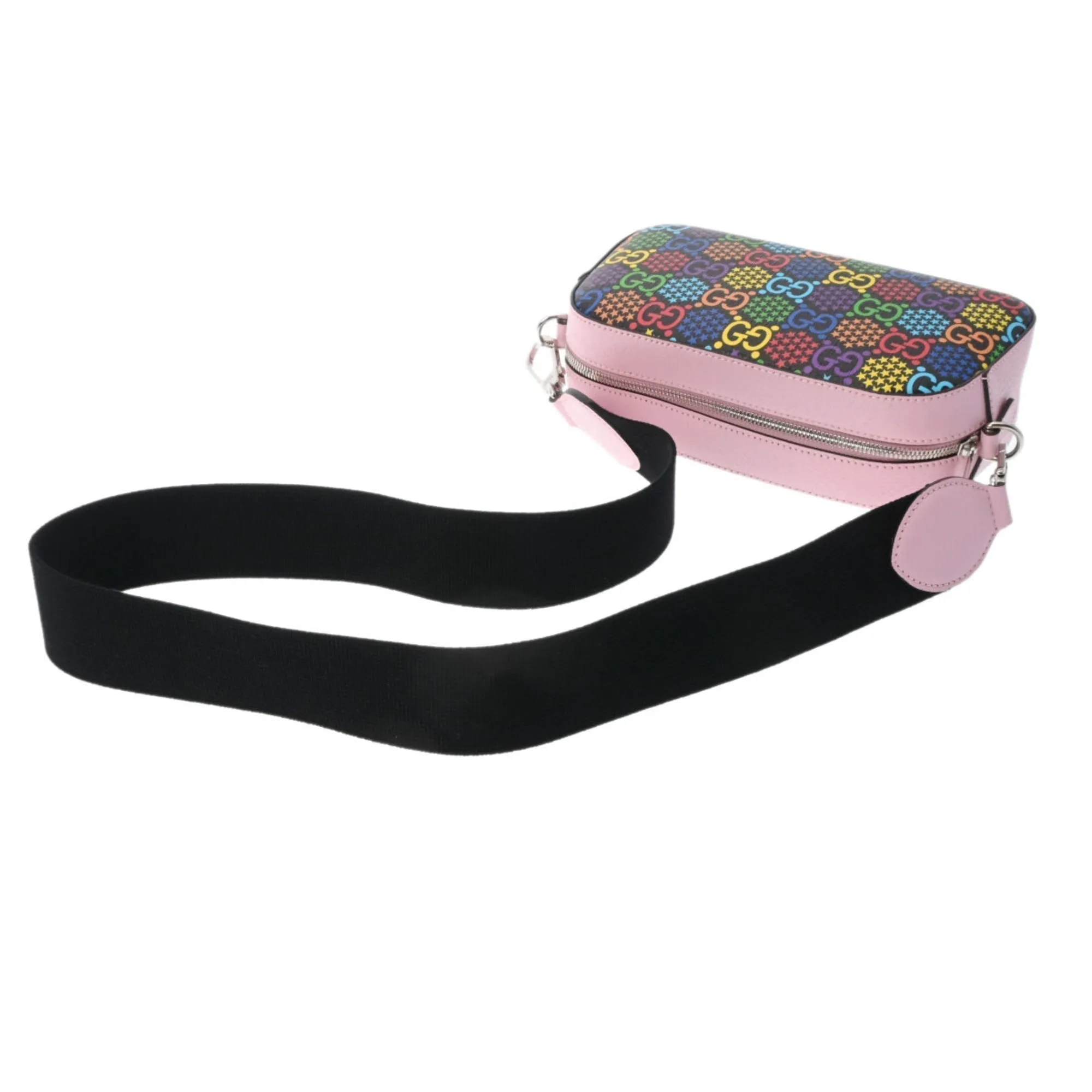 Gucci GG Psychedelic Pink/Multicolor 574886 Women's PVC Shoulder Bag
