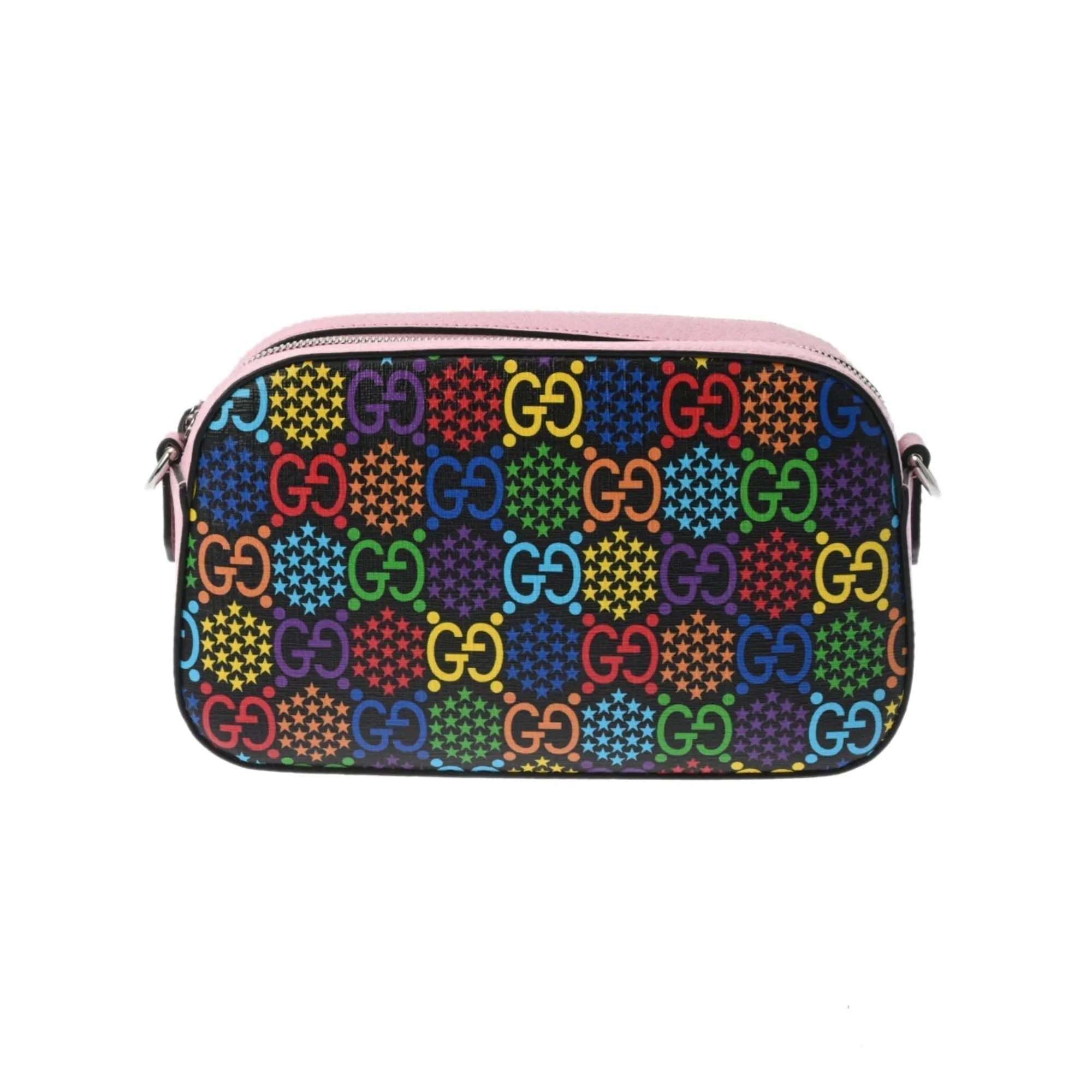 Gucci GG Psychedelic Pink/Multicolor 574886 Women's PVC Shoulder Bag