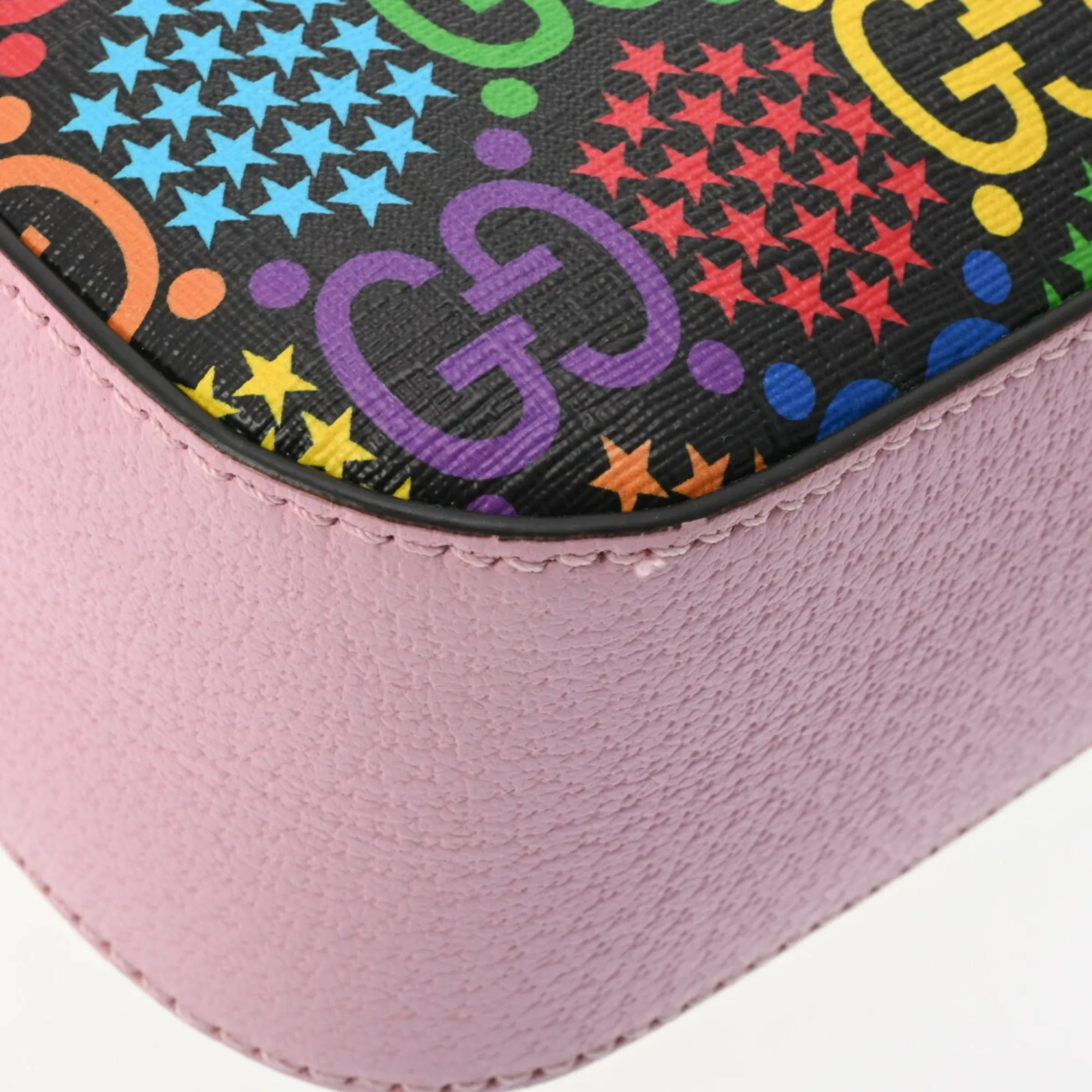Gucci GG Psychedelic Pink/Multicolor 574886 Women's PVC Shoulder Bag