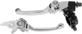 HIAORS 7/8" Folding Clutch Brake Lever for Xmotos BSE KAYO Apollo Thumpstar 70cc 110cc 125cc 150cc SSR Pit Dirt Bike Parts Motorcycle Silver